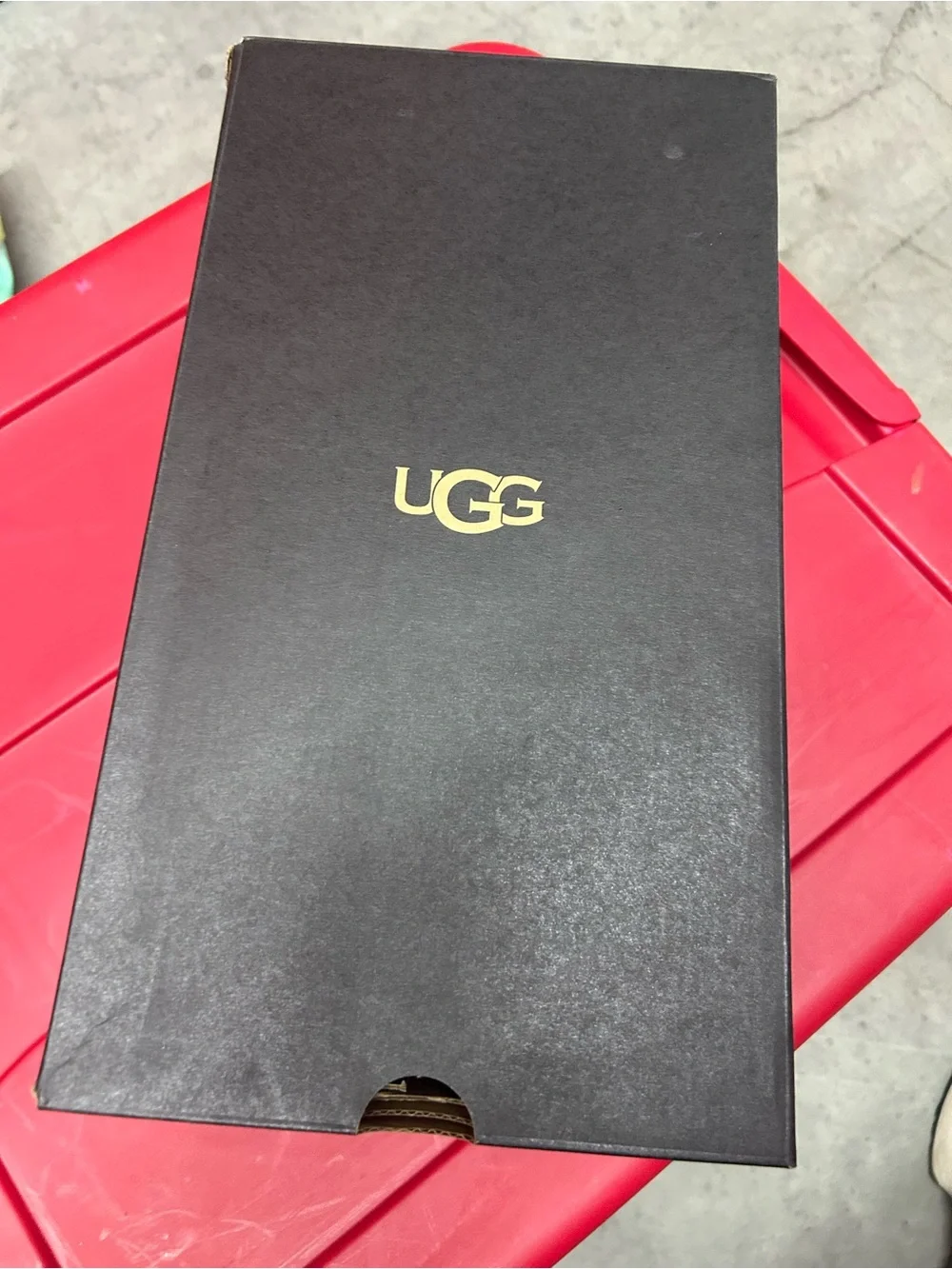 Label on Shoe Box